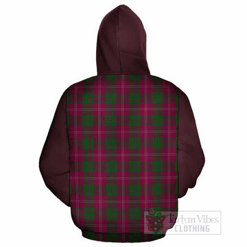 Crawford Tartan Accent Cotton Hoodie with Family Crest