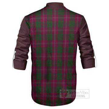 Crawford Tartan Accent Ghillie Shirt with Family Crest