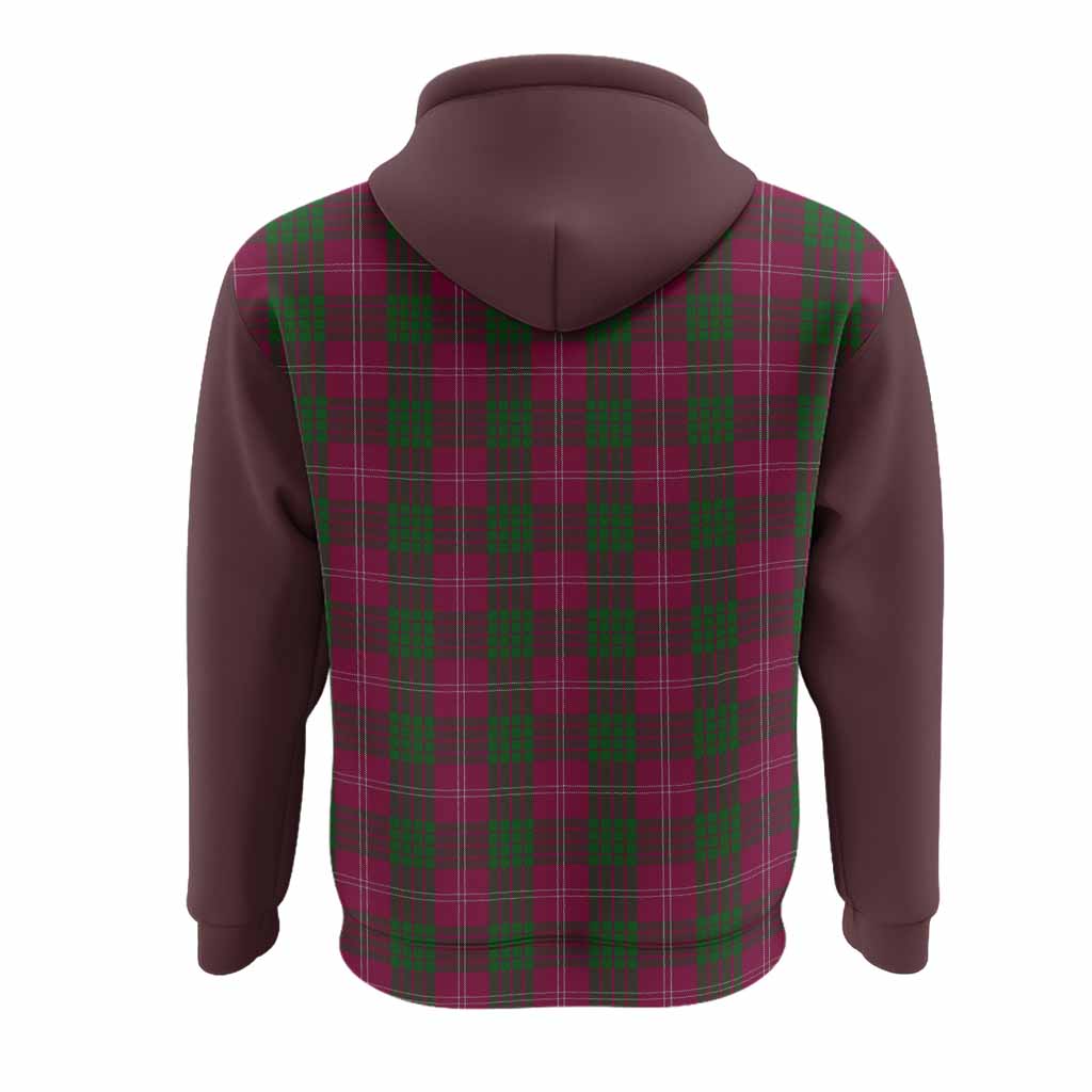 Crawford Tartan Accent Hoodie with Family Crest