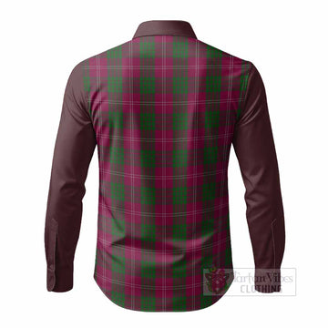 Crawford Tartan Accent Long Sleeve Button Shirts with Family Crest