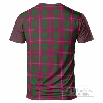 Crawford Tartan Accent T-Shirt with Family Crest