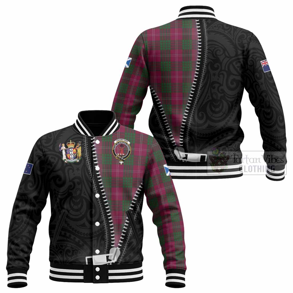 Crawford Tartan Baseball Jacket New Zealand Pattern Unique Zipper Stylized