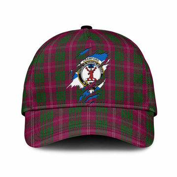Crawford Tartan Classic Cap with Family Crest In Me Style