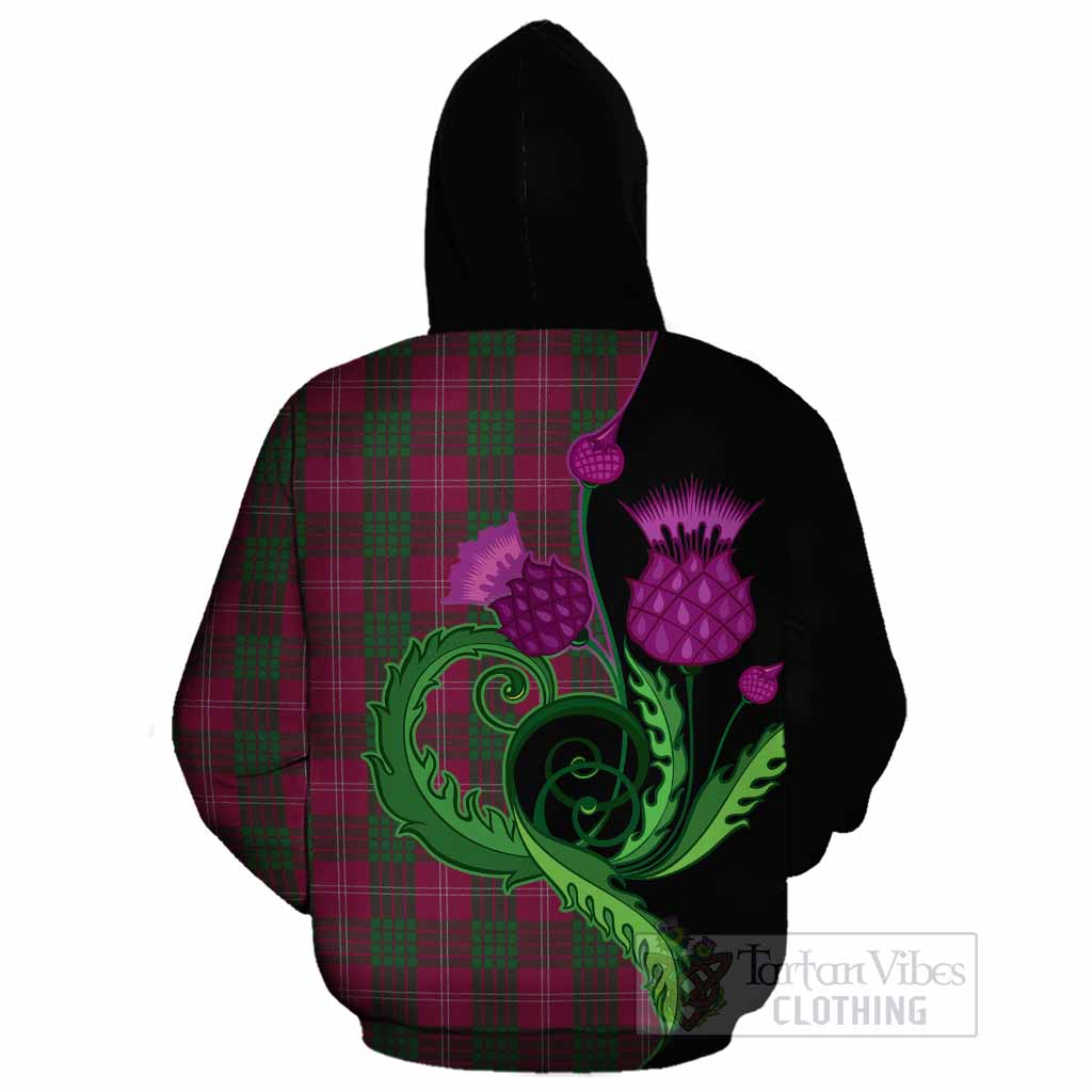 Crawford Tartan Cotton Hoodie Traditional Scottish Thistle