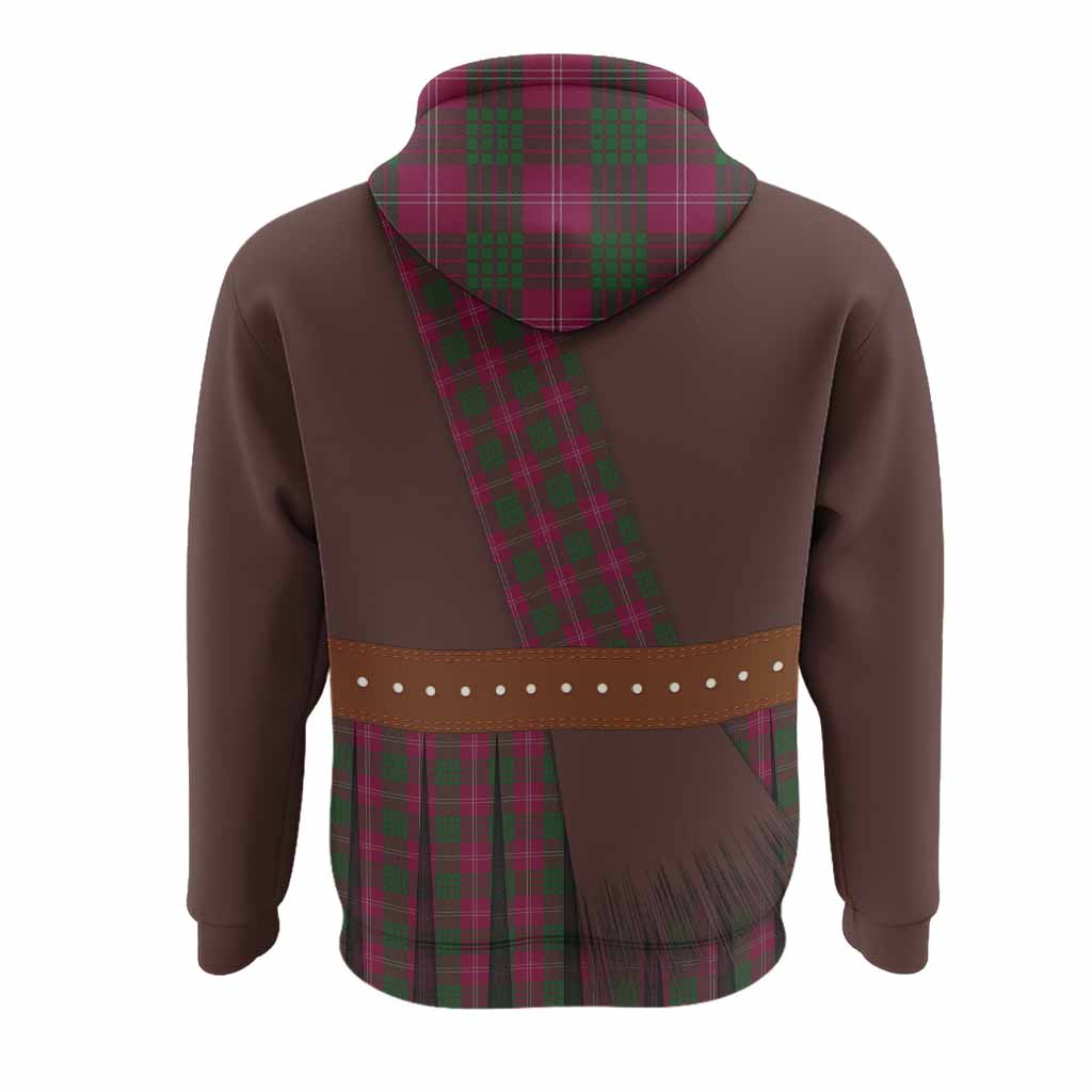 Crawford Tartan Crest Hoodie Kilt Costume Style