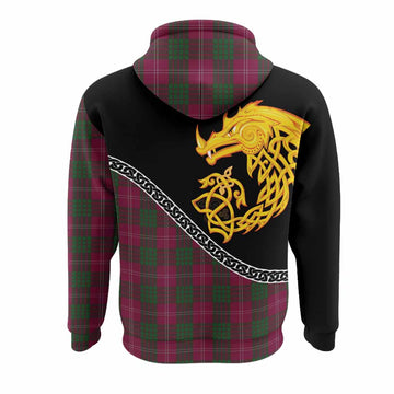 Crawford Tartan Crest Hoodie Legendary Dragon Knot Half Style