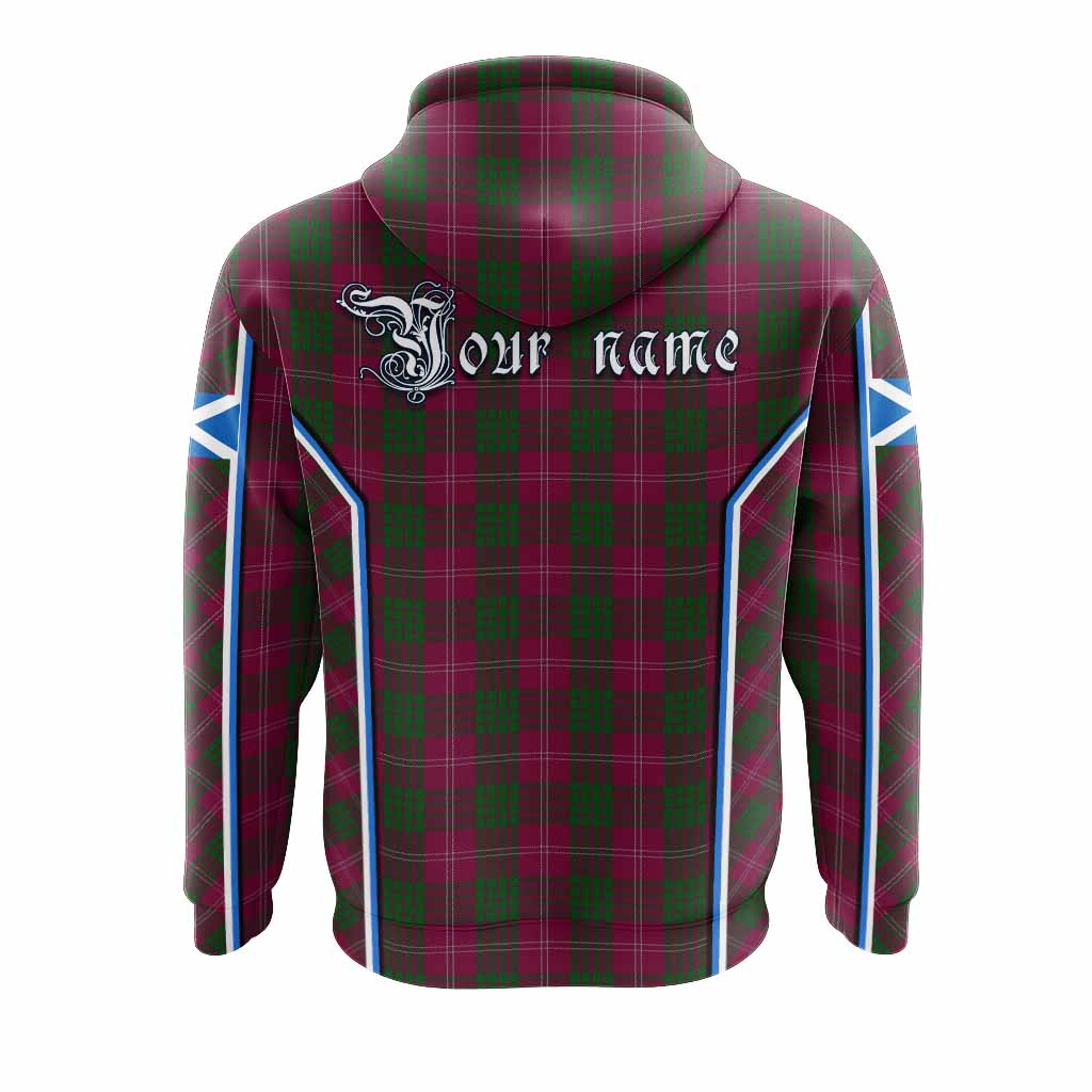 Crawford Tartan Crest Hoodie Scotland Coat of Arm Flag Style - Tartan Vibes Clothing