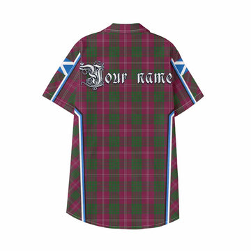 Crawford Tartan Crest Kid Hawaiian Shirt Scotland Coat of Arm Flag Style - Tartan Vibes Clothing