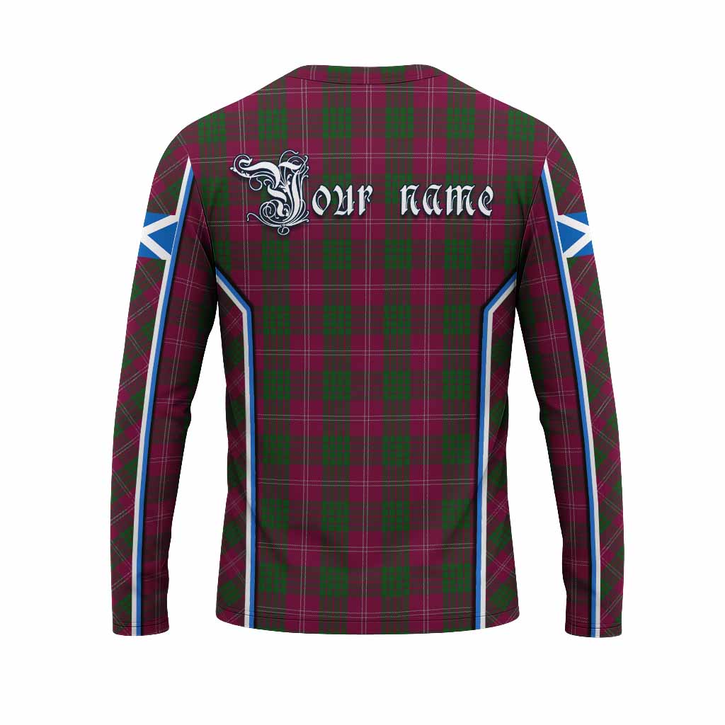 Crawford Tartan Crest Long Sleeve T-Shirt Scotland Coat of Arm Flag Style - Tartan Vibes Clothing
