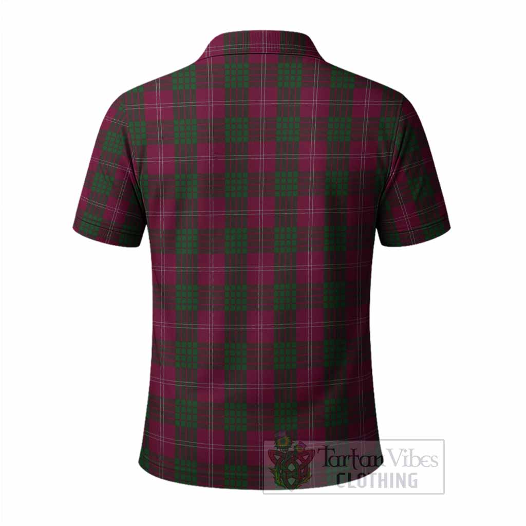 Crawford Tartan Crest Polo Shirt Ferocious Lion Style