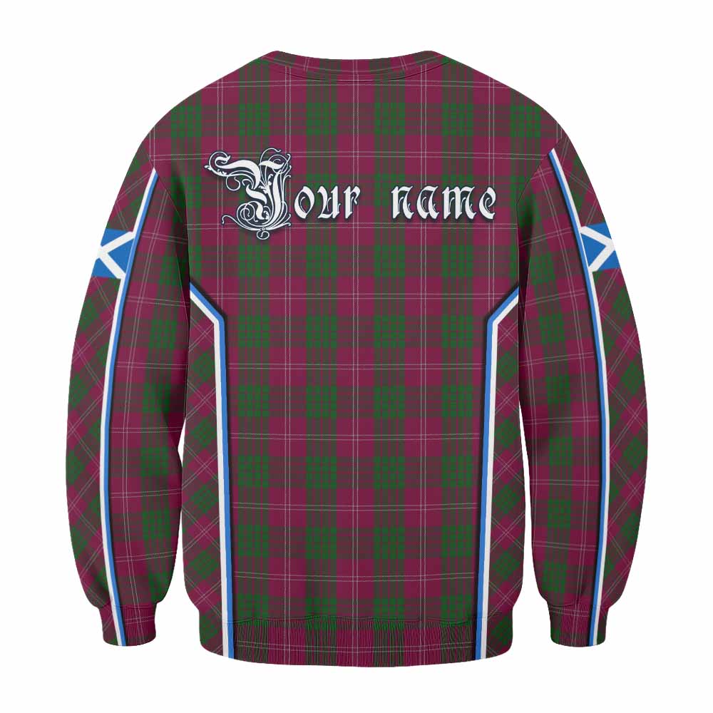 Crawford Tartan Crest Sweatshirt Scotland Coat of Arm Flag Style - Tartan Vibes Clothing