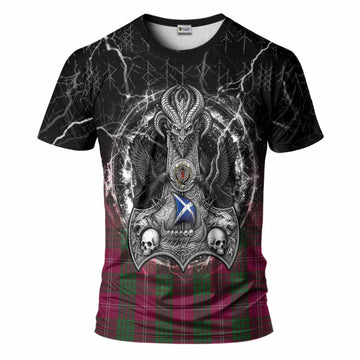 Crawford Tartan Crest T-Shirt Celtic Odin's Raven Legacy