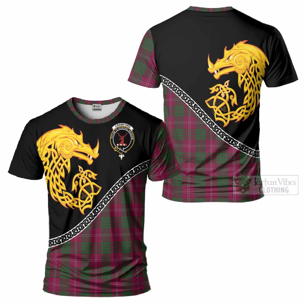 Crawford Tartan Crest T-Shirt Legendary Dragon Knot Half Style