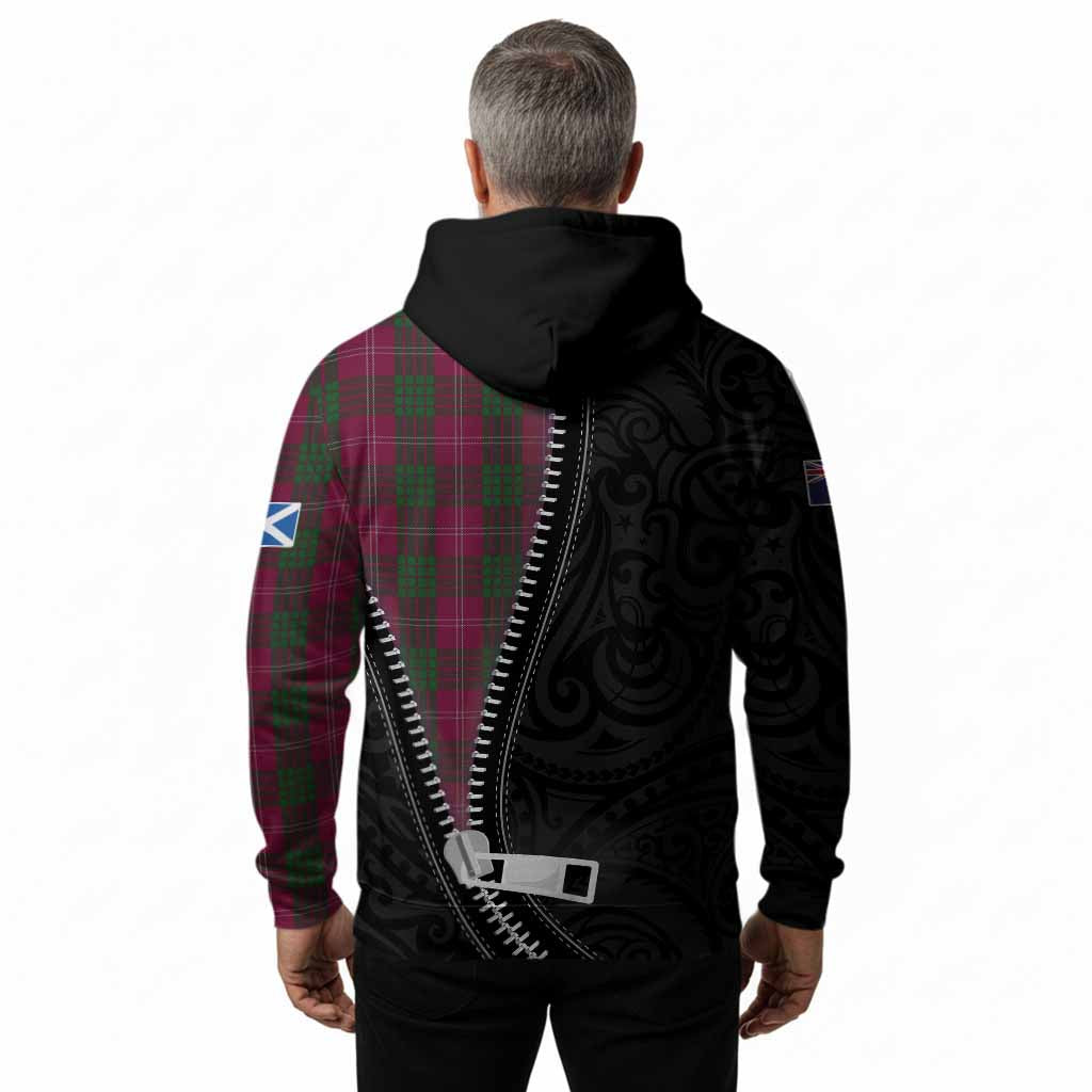 Crawford Tartan Hoodie New Zealand Pattern Unique Zipper Stylized