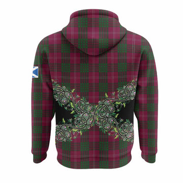 Crawford Tartan Hoodie Thistle Scottish Spirit