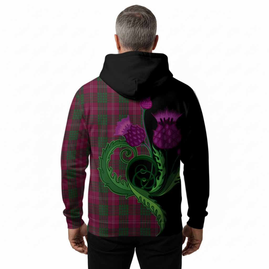 Crawford Tartan Hoodie Traditional Scottish Thistle