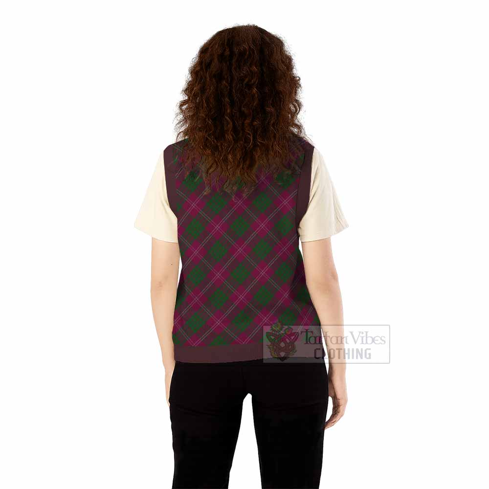Crawford Tartan  Knitted V-Neck Vest Cross Style
