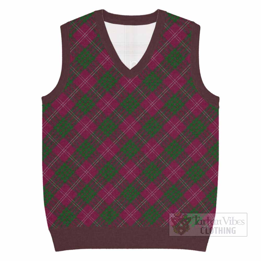 Crawford Tartan  Knitted V-Neck Vest Cross Style