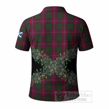 Crawford Tartan Polo Shirt Thistle Scottish Spirit
