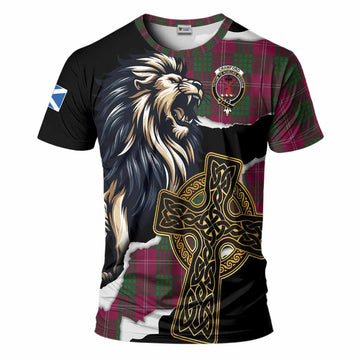 Crawford Tartan Scottish T-Shirt Lion Celtic Heritage