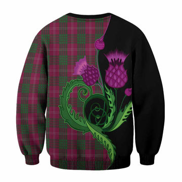 Crawford Tartan Sweatshirt Traditional Scottish Thistle