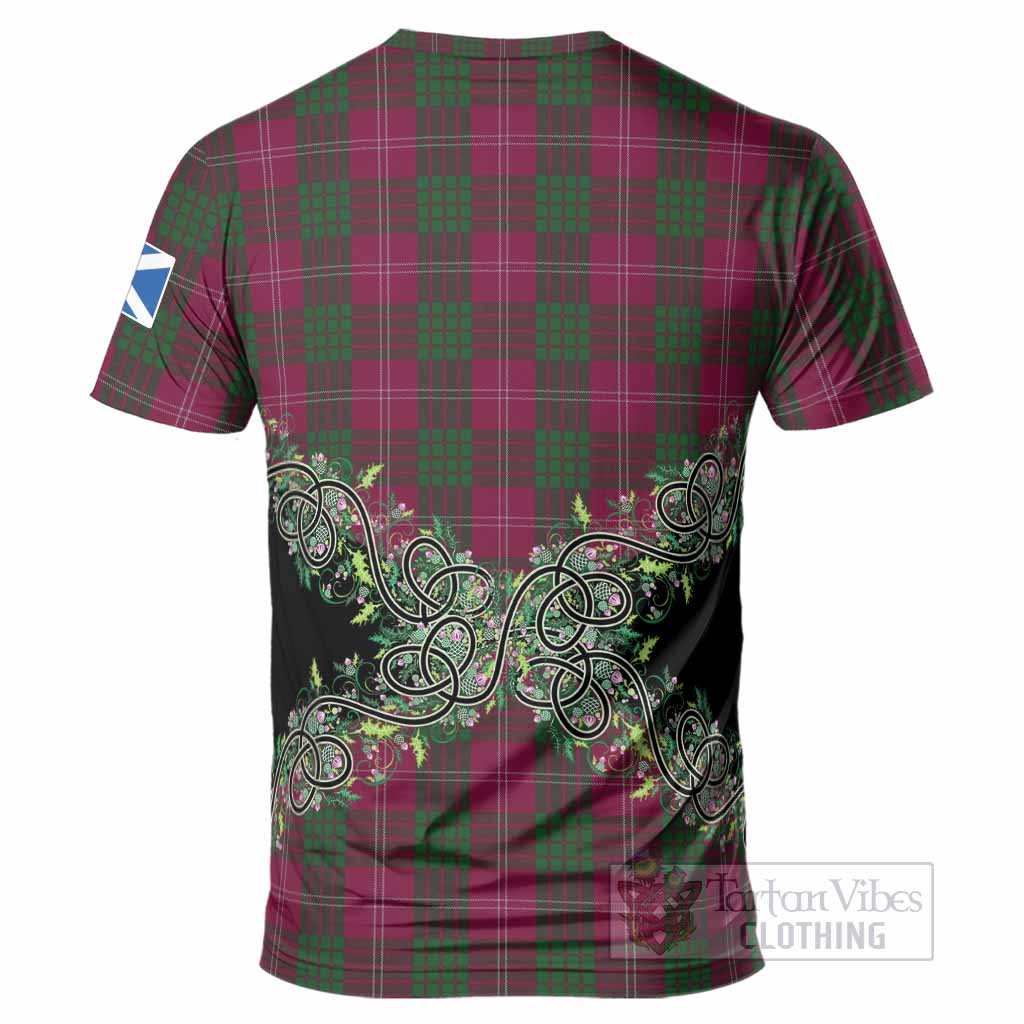 Crawford Tartan T-Shirt Thistle Scottish Spirit