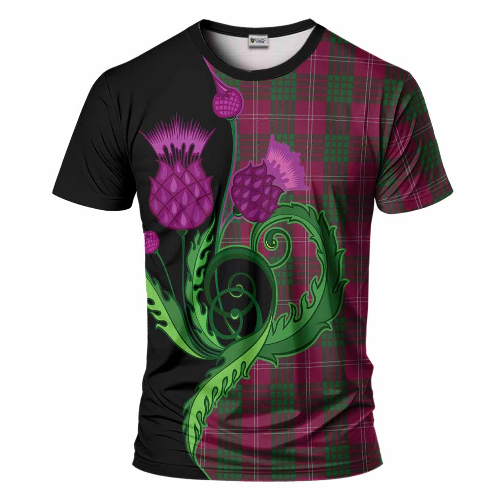 Crawford Tartan T-Shirt Traditional Scottish Thistle