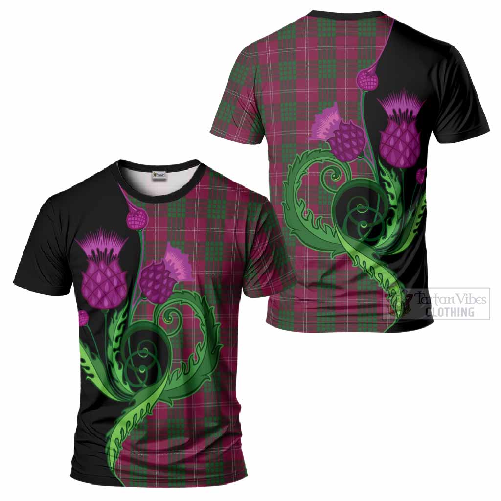 Crawford Tartan T-Shirt Traditional Scottish Thistle