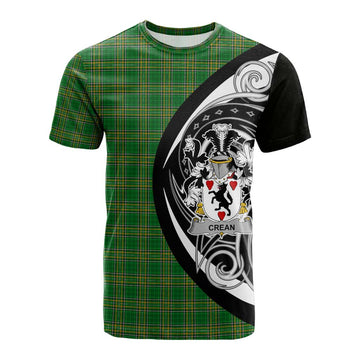 Crean Irish Clan Cotton T-shirt Celtic Circle Style