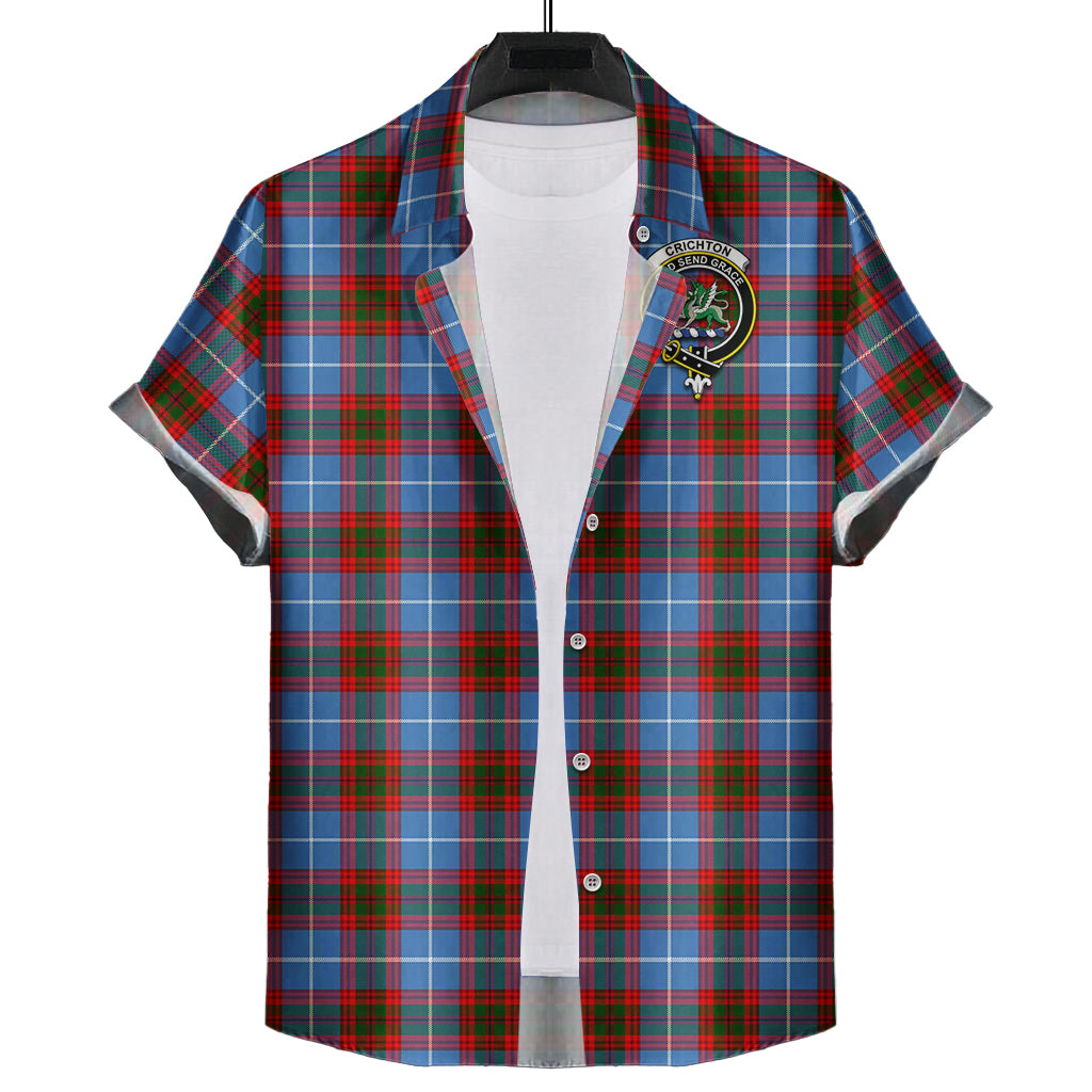 Crichton (Crighton) Tartan Hawaiian Shirt with Family Crest Kid - Tartan Vibes Clothing