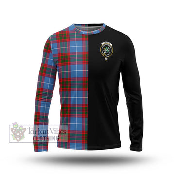 Crichton (Crighton) Tartan Long Sleeve T-Shirt with Family Crest and Half Of Me Style Unisex - Tartan Vibes Clothing