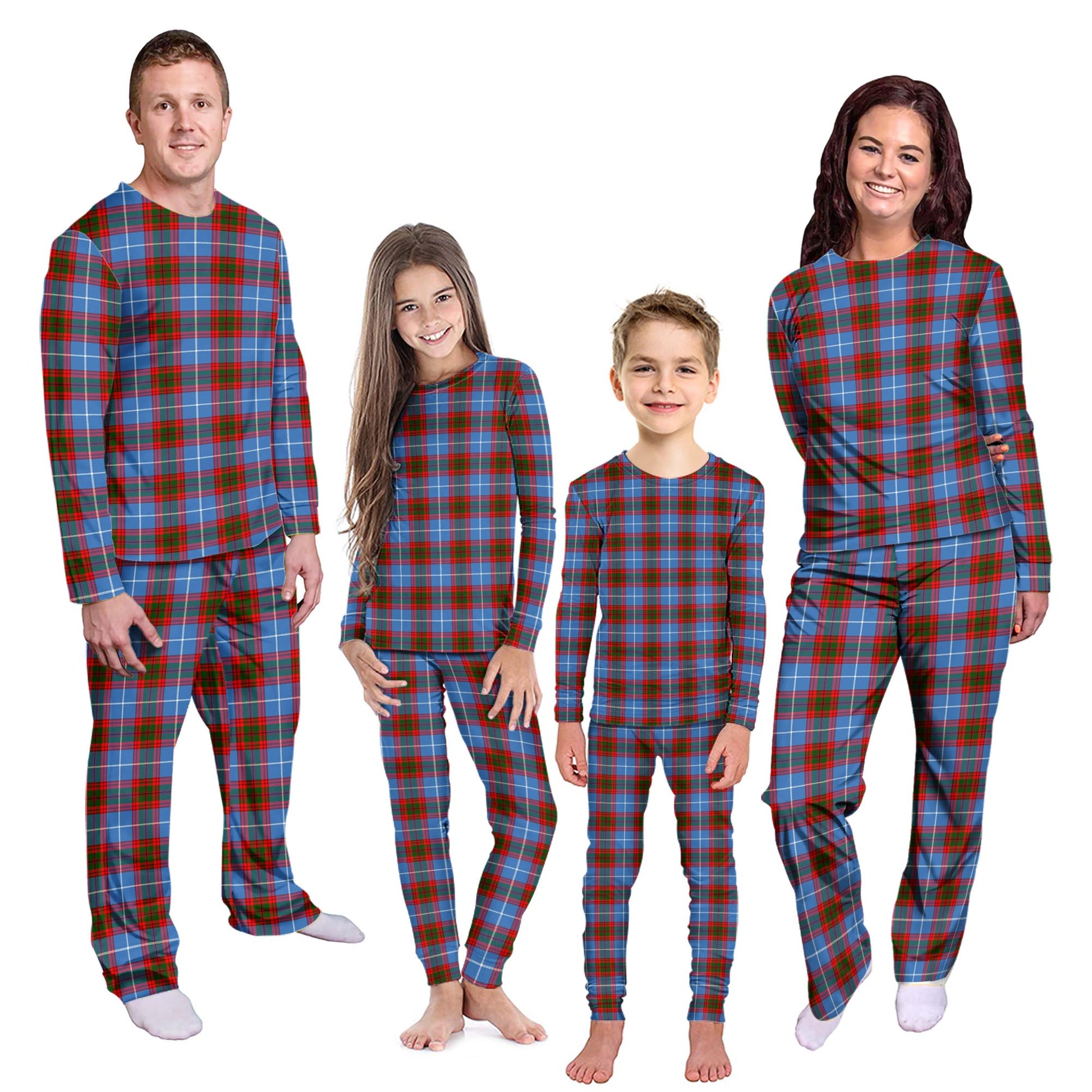 Crichton (Crighton) Tartan Pajamas Family Set Kid - Tartan Vibes Clothing