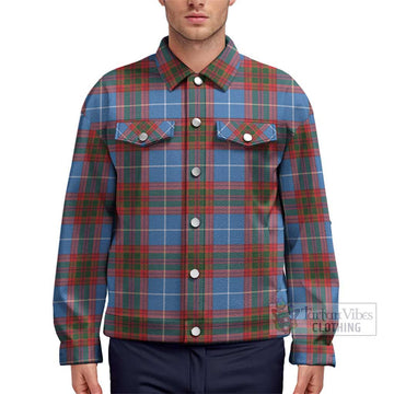 Crichton (Crighton) Tartan Unisex Lapel Cotton Jacket Unisex - Tartan Vibes Clothing