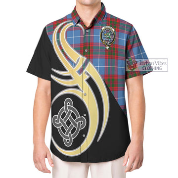 Crichton (Crighton) Tartan Hawaiian Shirt with Family Crest and Celtic Symbol Style Kid - Tartan Vibes Clothing
