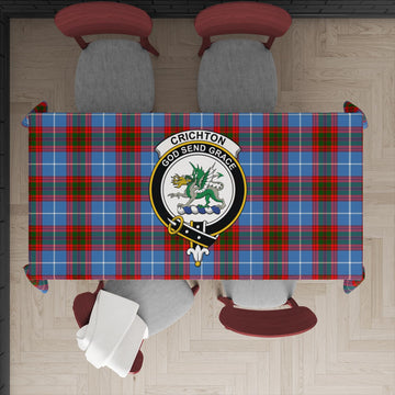 Crichton (Crighton) Tartan Tablecloth with Family Crest XL 57.1"x70.9"(145x180cm) - Tartan Vibes Clothing