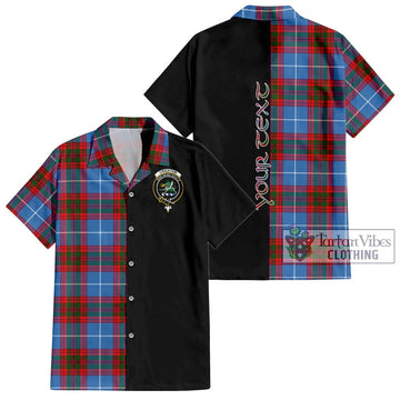 Crichton (Crighton) Tartan Hawaiian Shirt with Family Crest and Half Of Me Style Kid - Tartan Vibes Clothing