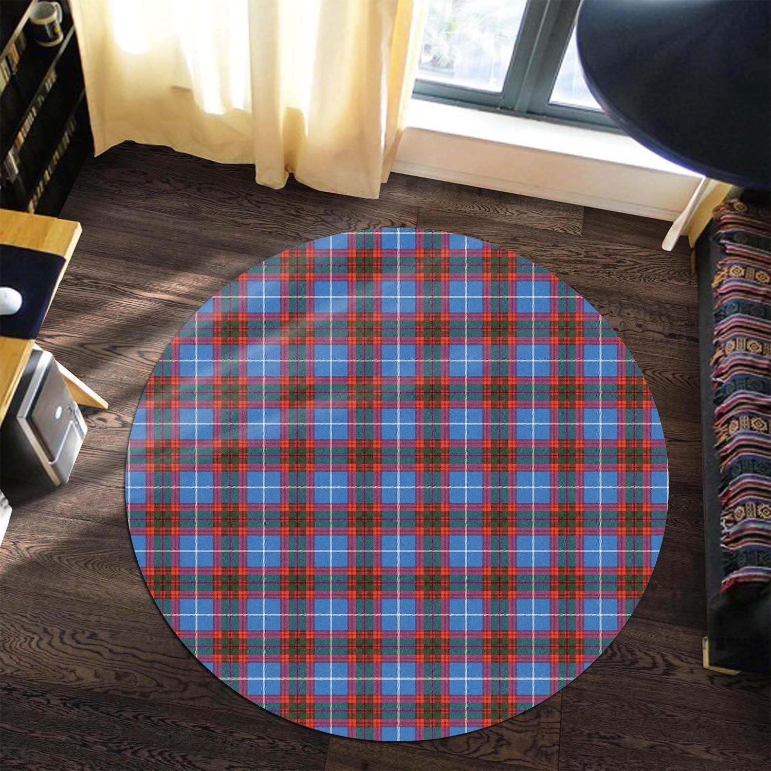 Crichton (Crighton) Tartan Round Rug Premium Round Rug - Tartan Vibes Clothing