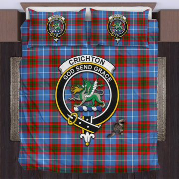Crichton (Crighton) Tartan Bedding Set with Family Crest US Bedding Set - Tartan Vibes Clothing