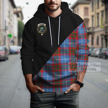 Crichton (Crighton) Tartan Hoodie with Family Crest and Military Logo Style - Tartan Vibes Clothing