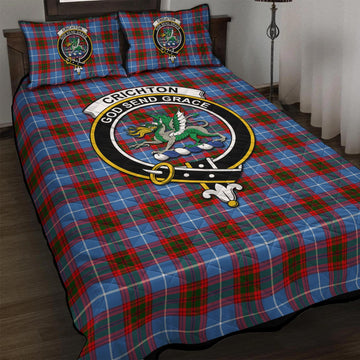 Crichton (Crighton) Tartan Quilt Bed Set with Family Crest - Tartan Vibes Clothing