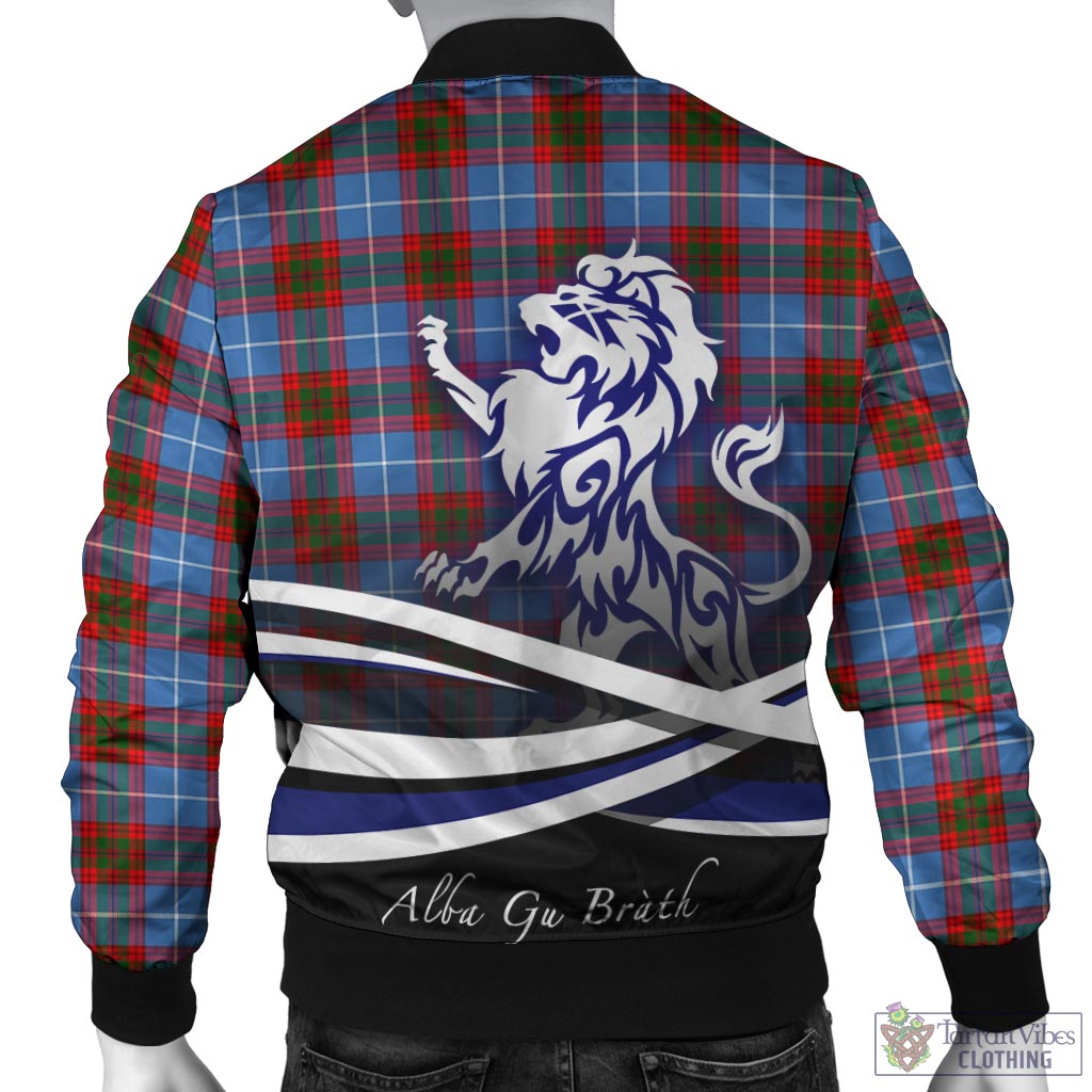 Crichton (Crighton) Tartan Bomber Jacket with Alba Gu Brath Regal Lion Emblem - Tartan Vibes Clothing