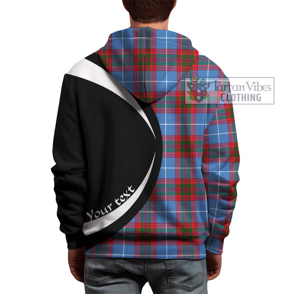 Crichton (Crighton) Tartan Hoodie with Family Crest Circle Style - Tartan Vibes Clothing