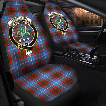 Crichton (Crighton) Tartan Car Seat Cover with Family Crest - Tartan Vibes Clothing