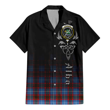 Crichton (Crighton) Tartan Hawaiian Shirt Shirt Featuring Alba Gu Brath Family Crest Celtic Inspired - Tartan Vibes Clothing