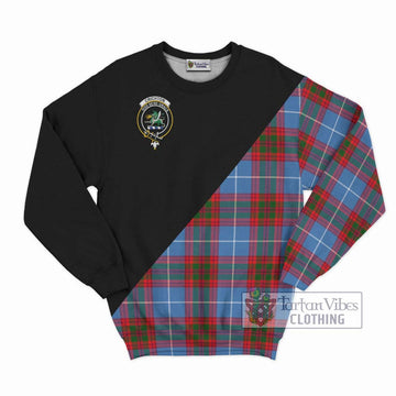 Crichton (Crighton) Tartan Sweatshirt with Family Crest and Military Logo Style - Tartan Vibes Clothing