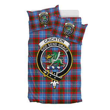 Crichton (Crighton) Tartan Bedding Set with Family Crest - Tartan Vibes Clothing