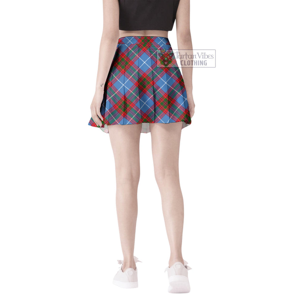 Crichton (Crighton) Tartan Women's Plated Mini Skirt Cross Style - Tartan Vibes Clothing