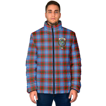 Crichton (Crighton) Tartan Padded Jacket with Family Crest - Tartan Vibes Clothing