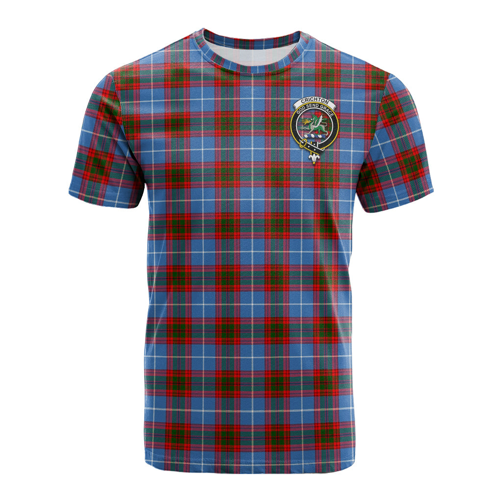 Crichton (Crighton) Tartan T-Shirt with Family Crest - Tartan Vibes Clothing