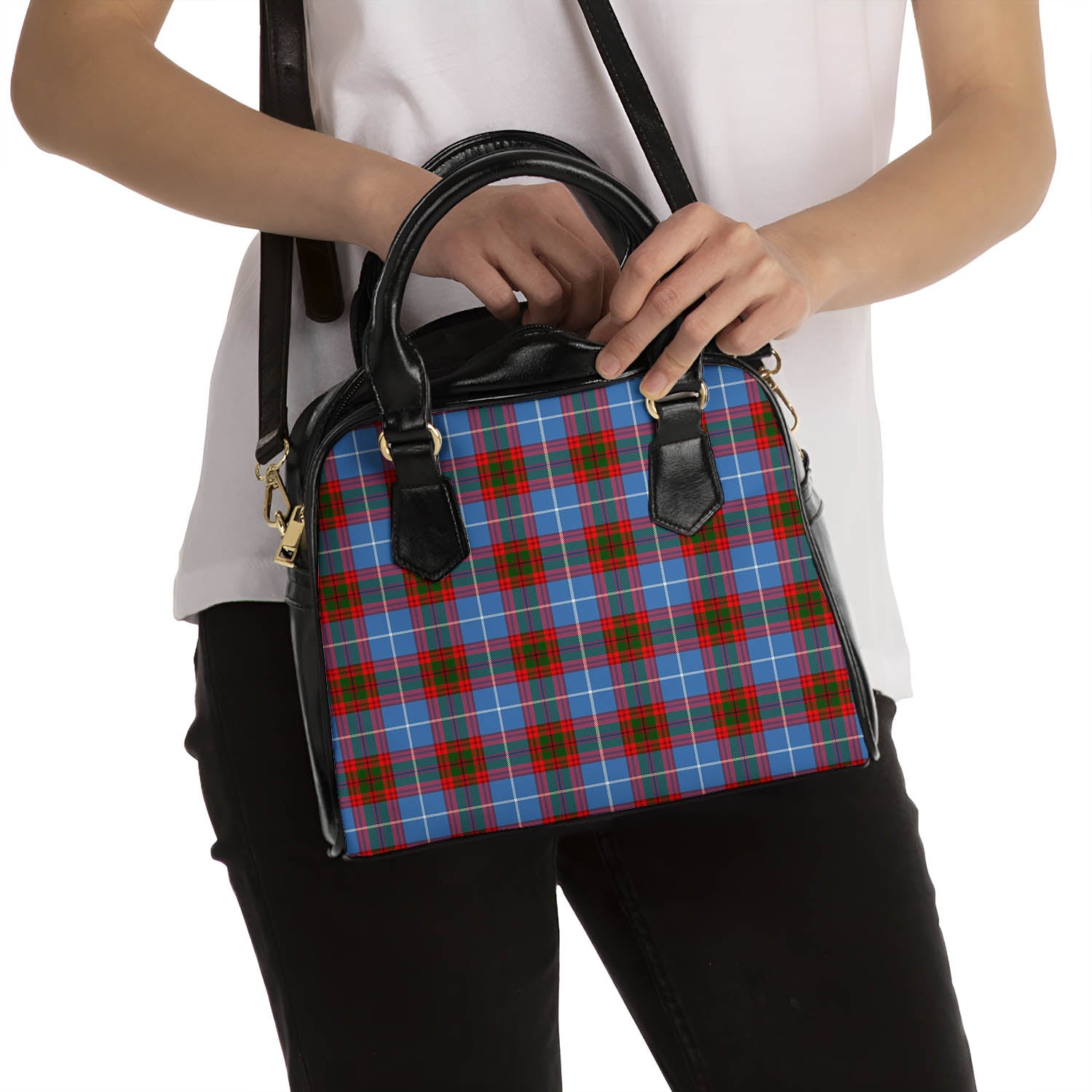 Crichton Tartan Shoulder Handbags - Tartanvibesclothing